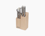 [hidden] Elevate™ Fusion 5-piece Knife & Scissor Set with Beechwood Block - 10577 - Image 1