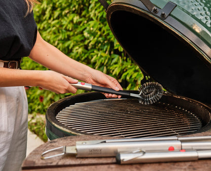 [half-width] GrillOut Stainless-Steel BBQ Cleaning Brush with Extending Handle
