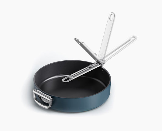 [hidden] Space™ 28cm Non-stick Blue Frying Pan - 45042 - Image 1