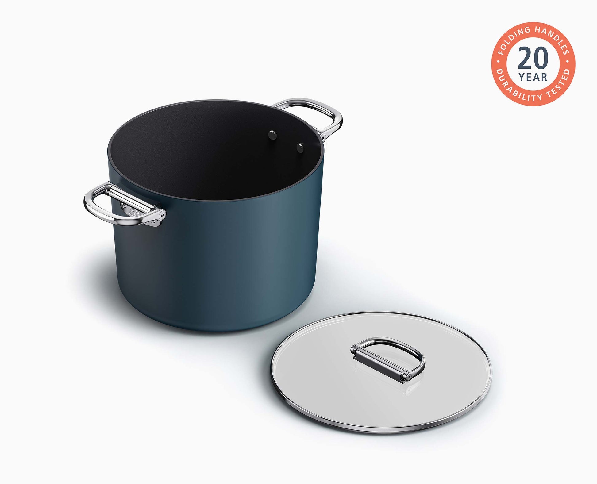 [half-width] Space™ 25cm Non-stick Stock Pot & Lid - 45045 - Image 6