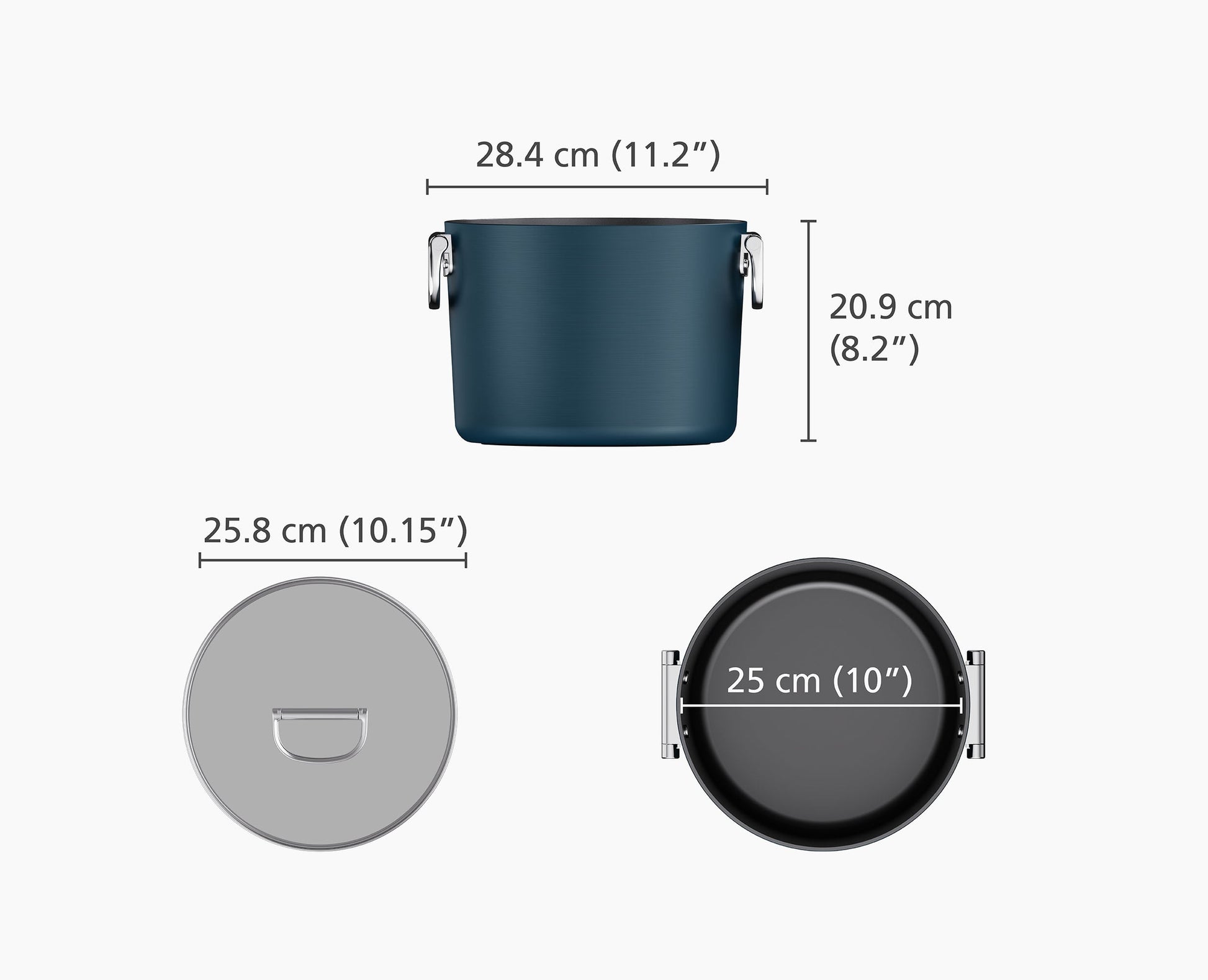 [half-width] Space™ 25cm Non-stick Stock Pot & Lid - 45045 - Image 7