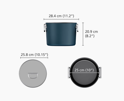 [half-width] Space™ 25cm Non-stick Stock Pot & Lid - 45045 - Image 7