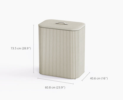 [half-width] Tota Luxe 90L Ecru Laundry Separation Basket