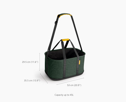 [half-width] 2-piece Hold-All 45L Outdoor Laundry Basket & Peg Set