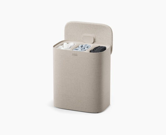 [hidden] Tota 2 Trio 90L Pale Mushroom Laundry Separation Basket