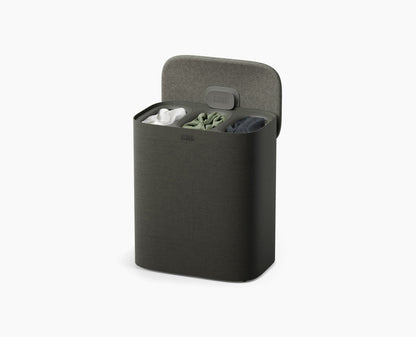 [hidden] Tota 2 Trio 90L Dark Grey Laundry Separation Basket