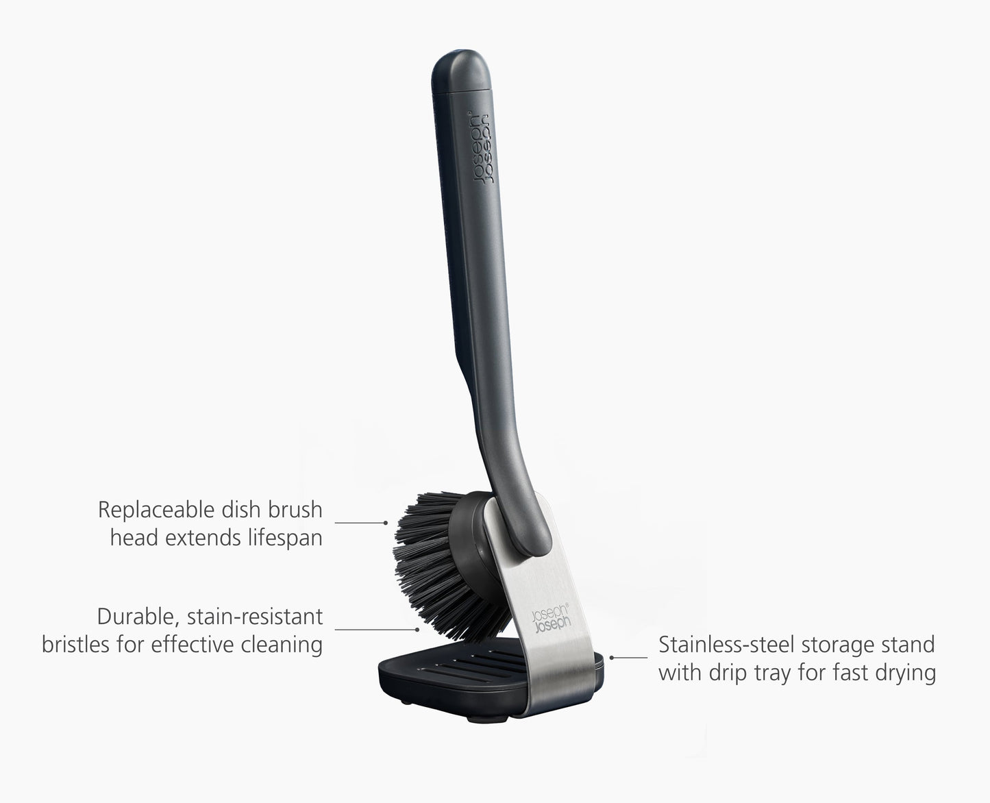 [half-width] SinkTech Washing-Up Brush with Steel Stand