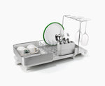 [hidden] Extend™ Steel Plus Expandable Stone Dish Drainer with Wine Glass Rack