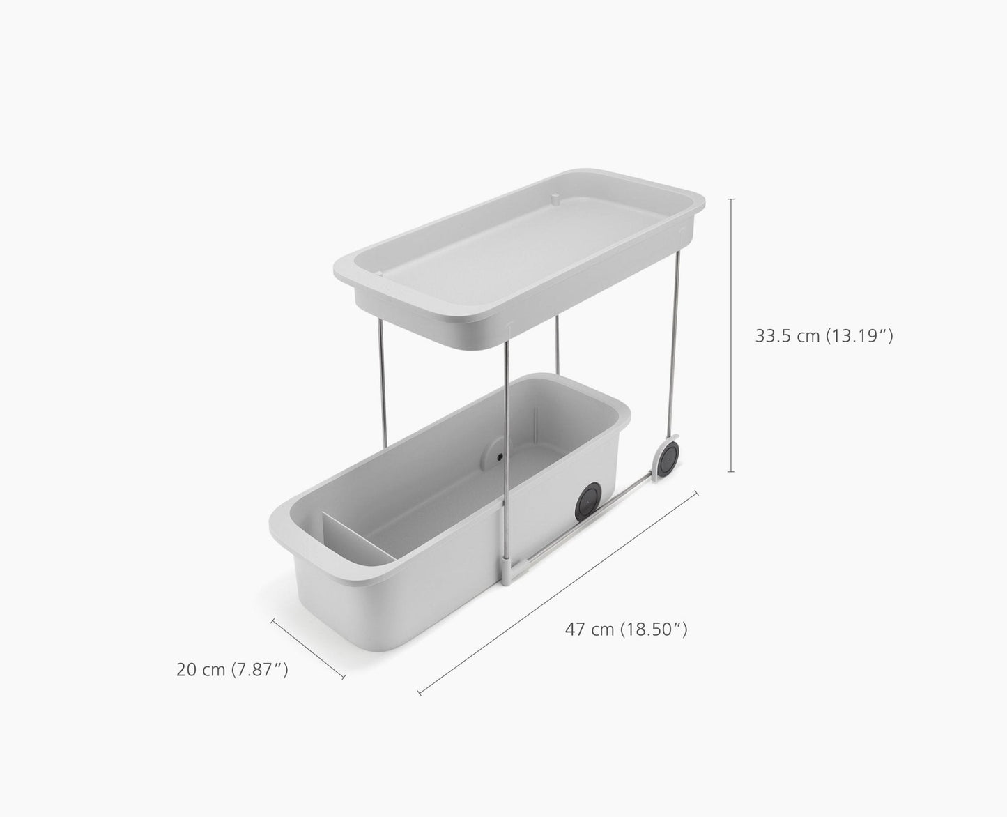 [half-width] CupboardStore™ 2-Tier Easy-Access Storage Caddy