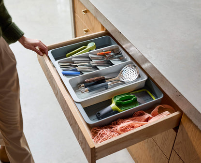 [hidden] [lifestyle] DrawerStore™ Expanding Tiered Cutlery, Utensil & Gadget Organiser