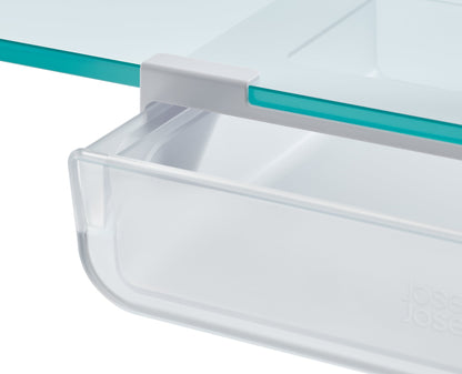 [half-width] 2-piece FridgeStore™ Clear Under-shelf Drawer & Storage Bin Set