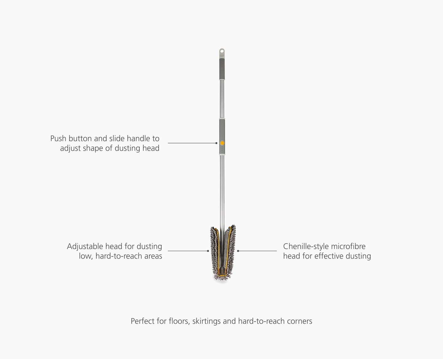 CleanTech™ Adjustable Floor Duster with Replacement Pad