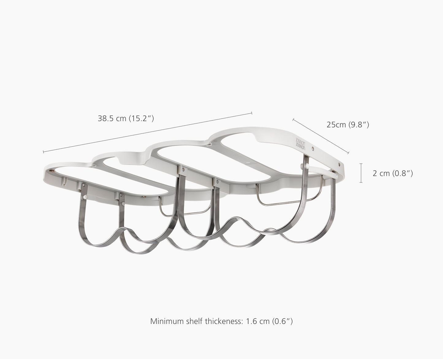 [half-width] Cradle™ Under-Shelf Folding Wine Bottle Rack