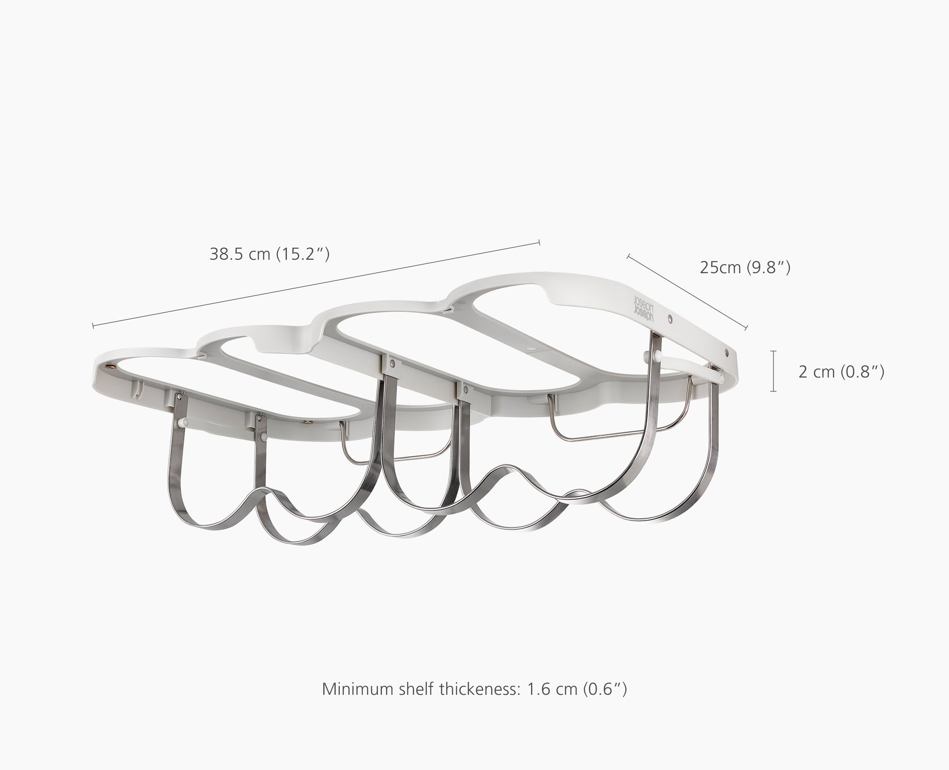 [half-width] Cradle™ Under-Shelf Folding Wine Bottle Rack