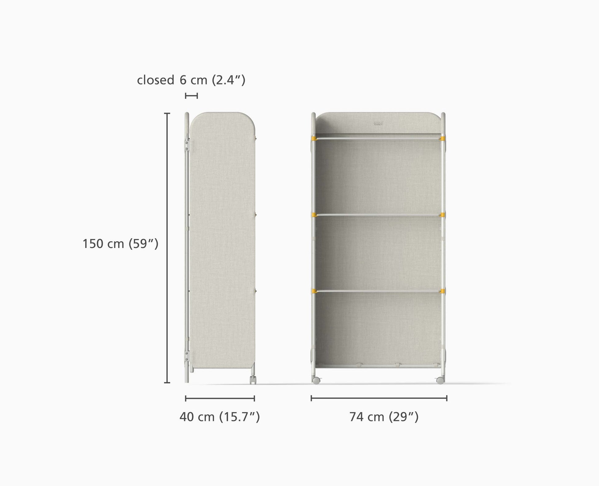 [half-width] Eclipse™ 3-tier Ecru Screen Airer - 50055 - Image 5