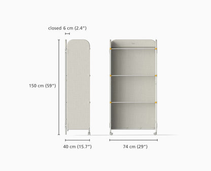 [half-width] Eclipse™ 3-tier Ecru Screen Airer - 50055 - Image 5