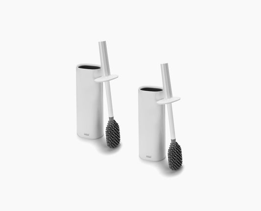 [hidden] Flex™ TriBlade Pack of 2 White Toilet Brushes