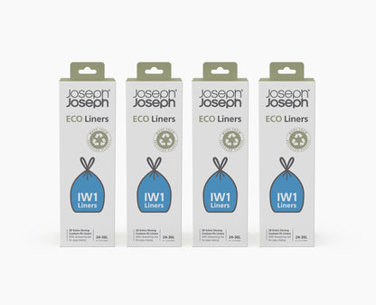 IW1 24-36L Grey Recycled Bin Liners - 4 pack - Image 3