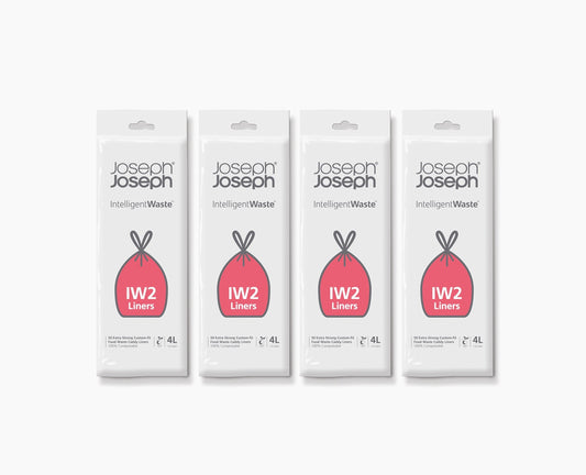 [hidden] IW2 4L White Food Waste Caddy Liners - 4 pack - Image 1