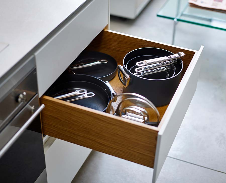 [hidden] [lifestyle] Space™ 15cm Non-stick Blue Saucepan & Lid - 45037 - Image 2