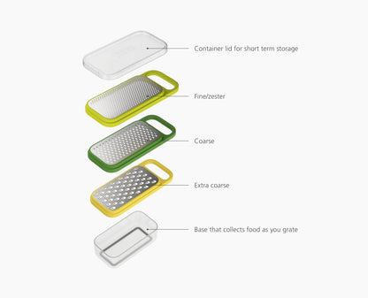 [half-width] Multi-Grate & Store™ 3-in-1 Grater Set with Storage Container