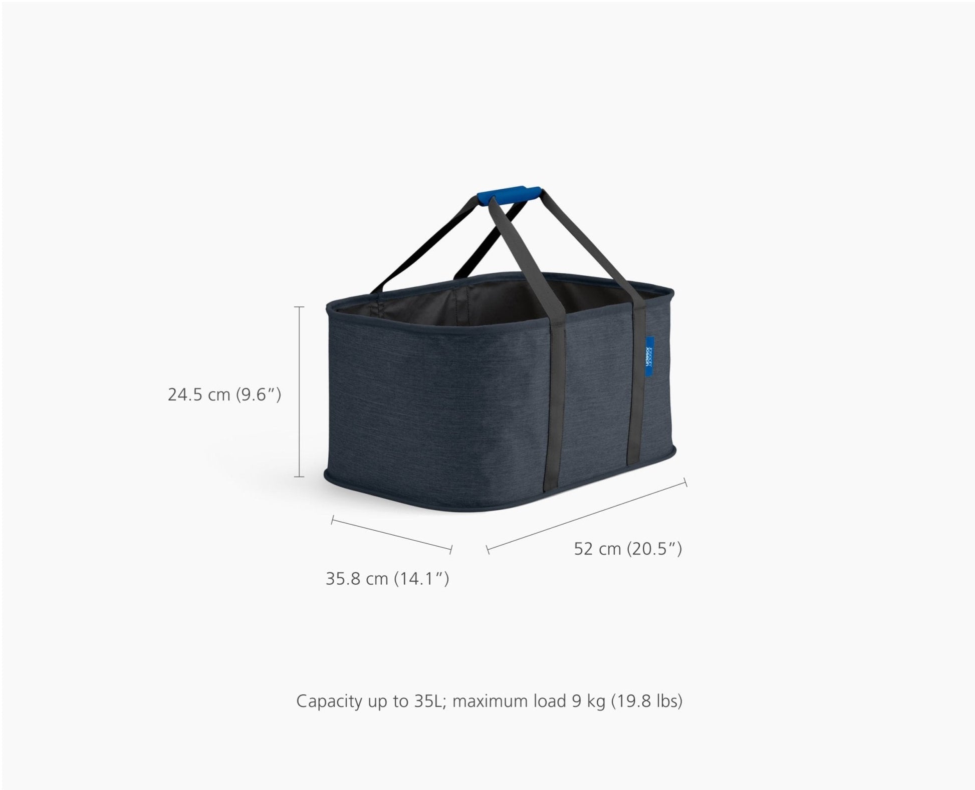 [half-width] 2-piece Black Tota Trio 90L & Hold-All Laundry Basket Set