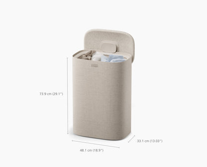 Tota 2 One 60L Pale Mushroom Laundry Basket